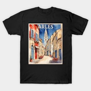 Arles France Vintage Travel Poster Tourism T-Shirt